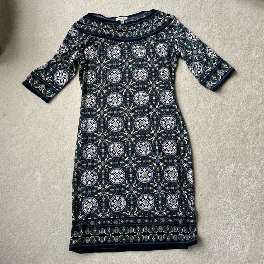 Patterned Shift Dress
